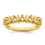 14k Synthetic Family Jewelry Ring