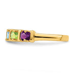 14k Synthetic Family Jewelry Ring