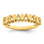 14k Genuine 6 Stone Mother's Ring