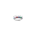 14k White Gold Family Jewelry Ring