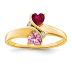 14k Synthetic Family Jewelry Ring