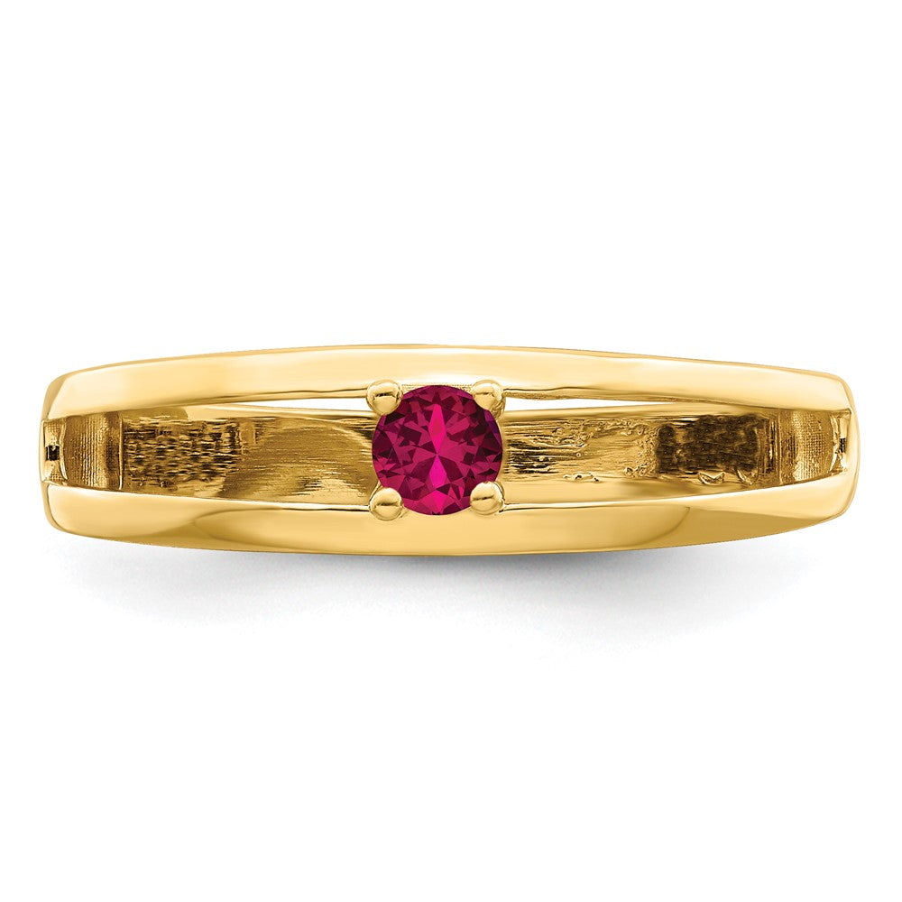 14k 3mm Synthetic Family Jewelry Ring