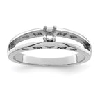 14k White Gold 3mm Genuine Family Jewelry Ring