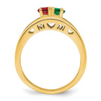 14k 3mm Synthetic Family Jewelry Ring