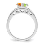 14k White Gold 3mm Genuine Family Jewelry Ring