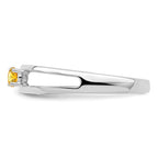 14k White Gold 3mm Genuine Family Jewelry Ring