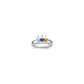 14k White Gold 3mm Genuine Family Jewelry Ring