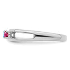 14k White Gold 3mm Genuine Family Jewelry Ring