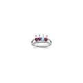 14k White Gold 3mm Genuine Family Jewelry Ring
