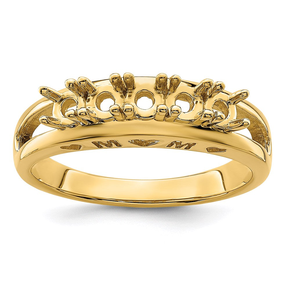 14k 3mm Genuine Family Jewelry Ring