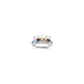 14k White Gold 3mm Genuine Family Jewelry Ring
