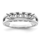 14k White Gold 3mm Genuine Family Jewelry Ring