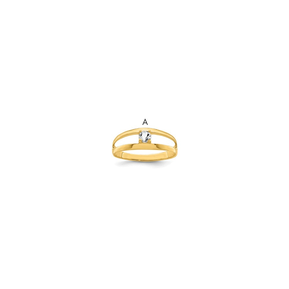 14k Synthetic Family Jewelry Ring