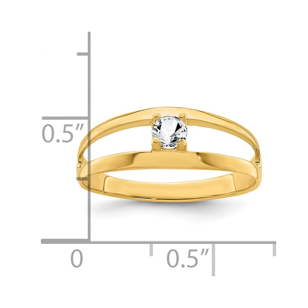 14k Synthetic Family Jewelry Ring