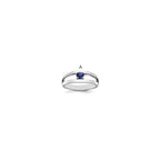 14k White Gold 3.5mm Synthetic Family Jewelry Ring
