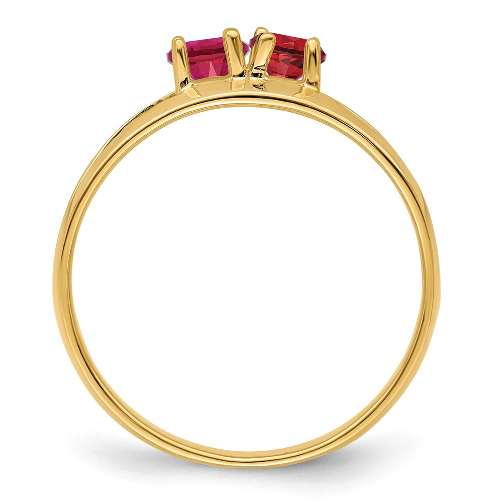 14k Synthetic Family Jewelry Ring