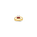 14k Synthetic Family Jewelry Ring
