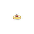 14k Synthetic Family Jewelry Ring