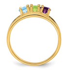 14k Synthetic Family Jewelry Ring