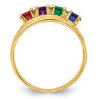 10k Synthetic Family Jewelry Ring