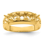 14k Synthetic Family Jewelry Ring