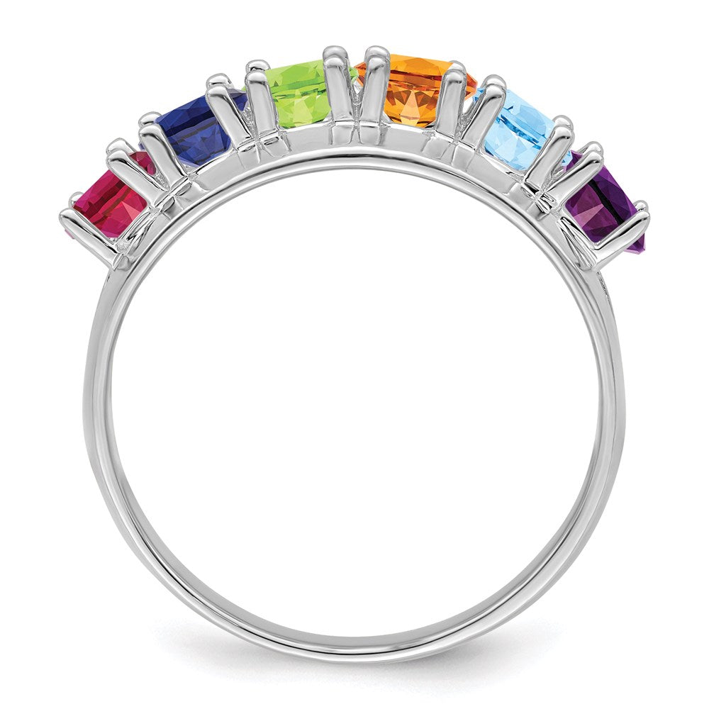 14k White Gold Family Jewelry Ring