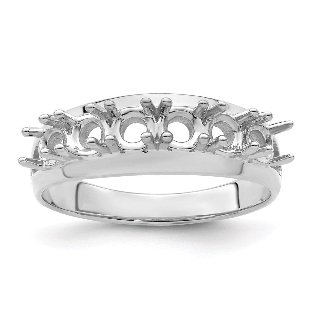 14k White Gold Family Jewelry Ring