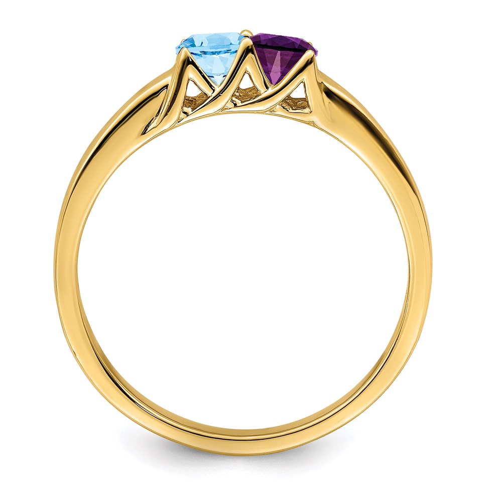 14k Synthetic Family Jewelry Ring