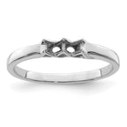 14k White Gold Synthetic Family Jewelry Ring