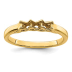 14k Genuine 3 Stone Mother's Ring