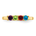 14k Synthetic Family Jewelry Ring