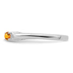 14k White Gold Synthetic Family Jewelry Ring
