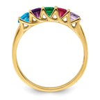 14k Synthetic Family Jewelry Ring