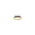 14k Synthetic Family Jewelry Ring