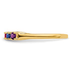 14k Synthetic Family Jewelry Ring