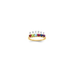 14k Synthetic Family Jewelry Ring
