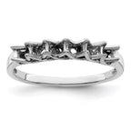 14k White Gold Family Jewelry Ring