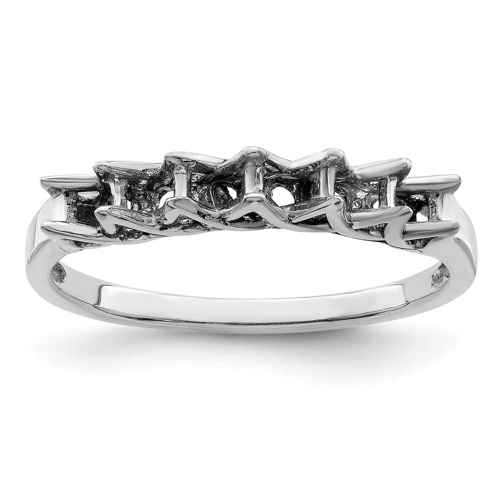 14k White Gold Family Jewelry Ring