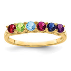 14k Synthetic Family Jewelry Ring