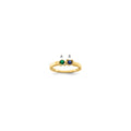 14k Genuine 2 Stone Mother's Ring