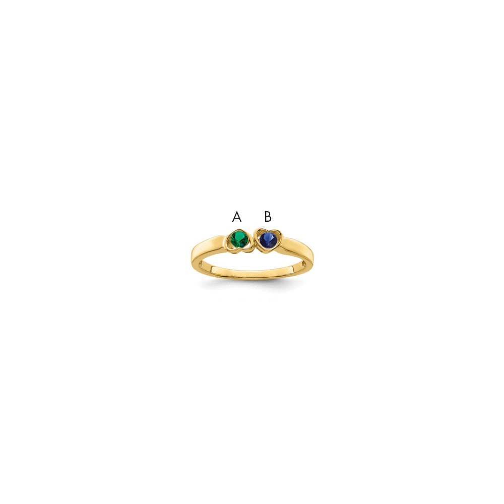 14k Synthetic Family Jewelry Ring