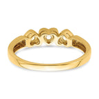 14k Genuine 3 Stone Mother's Ring