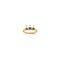 14k Synthetic Family Jewelry Ring