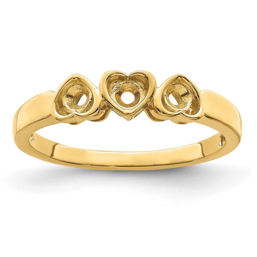 14k Genuine 3 Stone Mother's Ring