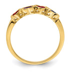 14k Synthetic Family Jewelry Ring