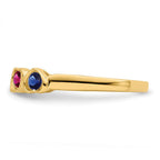 14k Genuine 4 Stone Mother's Ring