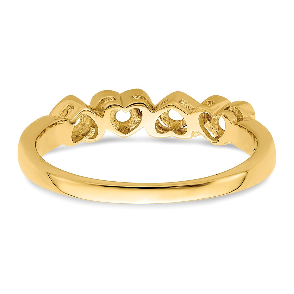 14k Genuine 4 Stone Mother's Ring