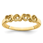 14k Genuine 4 Stone Mother's Ring