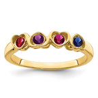 14k Synthetic Family Jewelry Ring