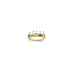 14k Synthetic Family Jewelry Ring